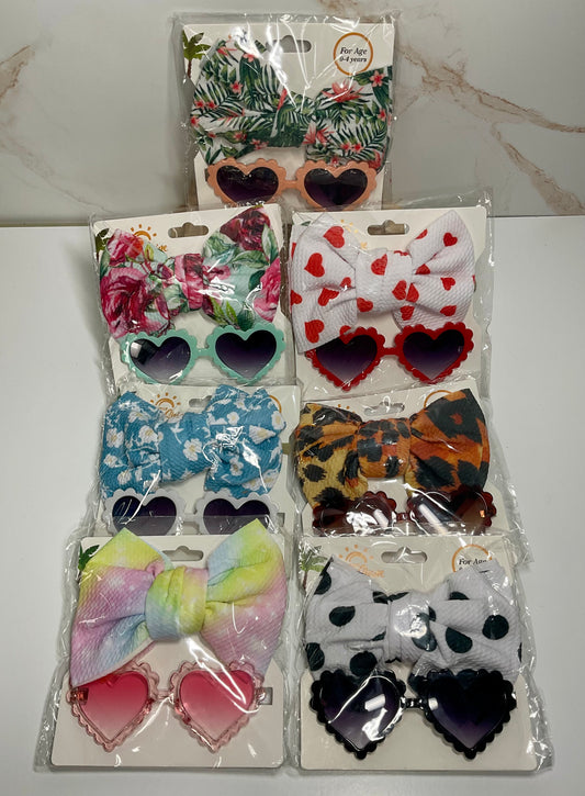 Headband bows with glasses
