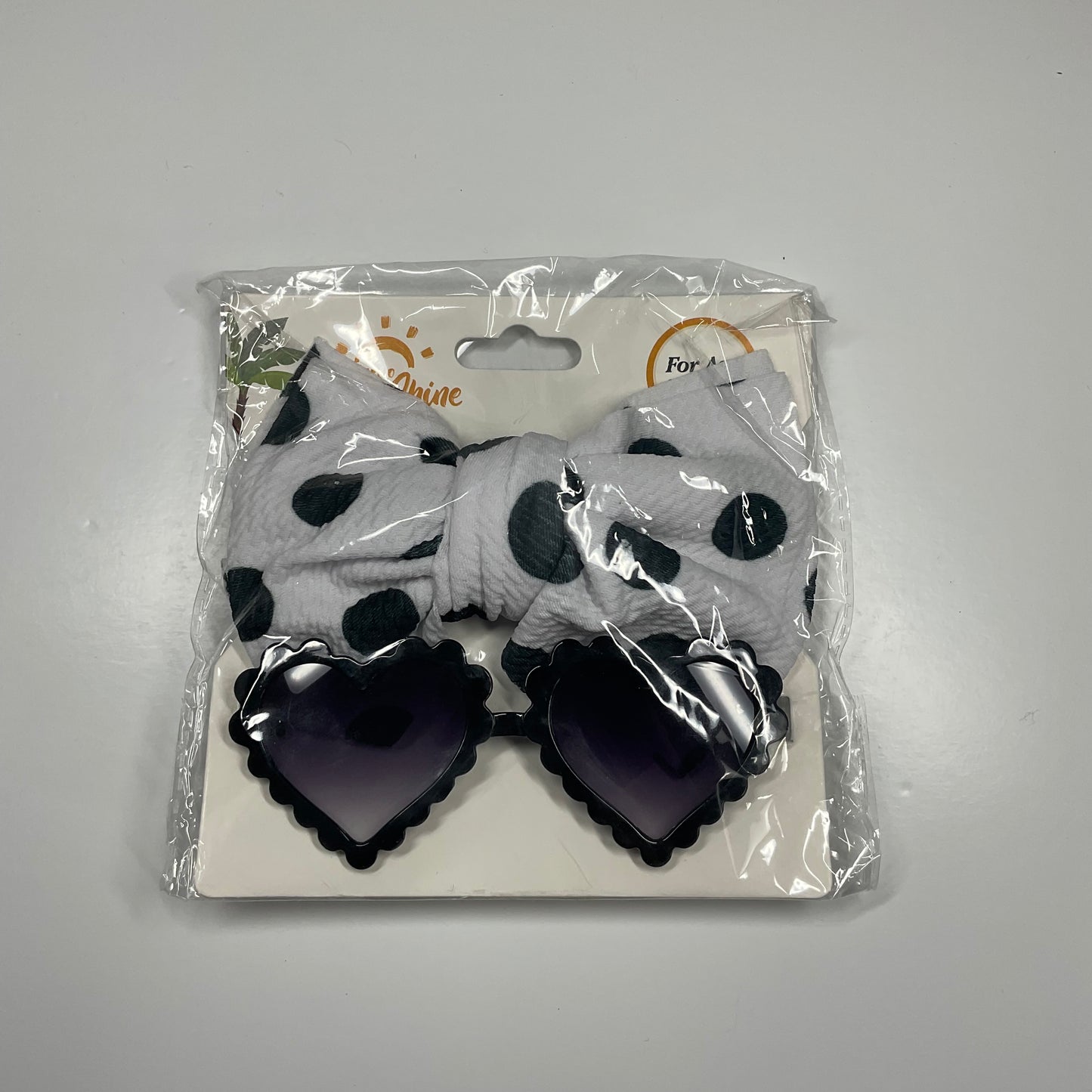 Headband bows with glasses